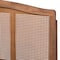 Baxton Studio Marieke Ash Walnut Finished and Rattan Full Size Platform Bed 159-9806-9807 - alternate 9